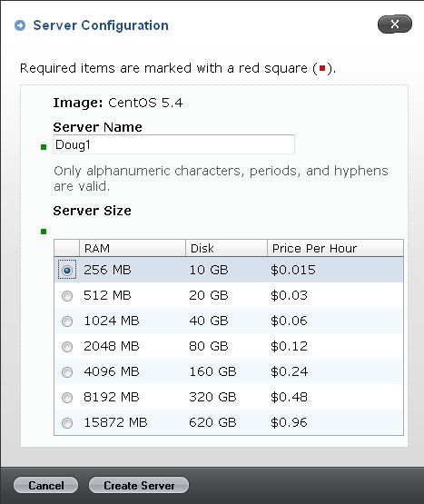 Basic cloud server configuration