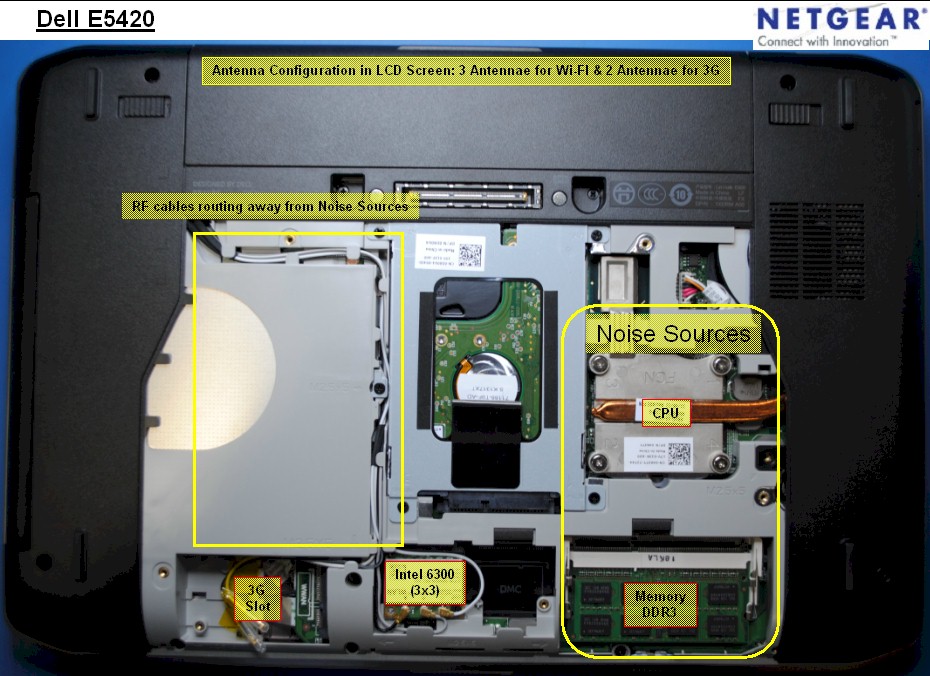 Dell Latitude E5420 Internal View